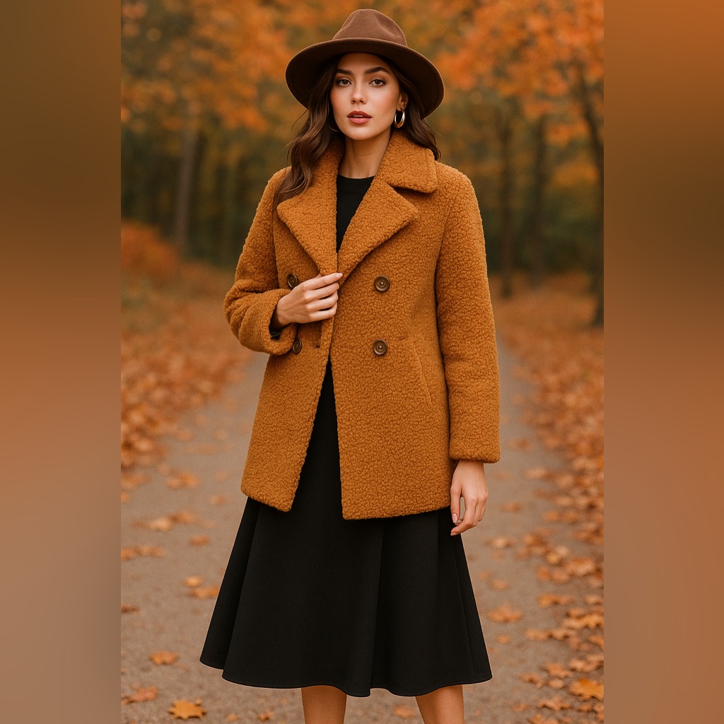 Kenneth Cole Women's Brown Teddy Jacket